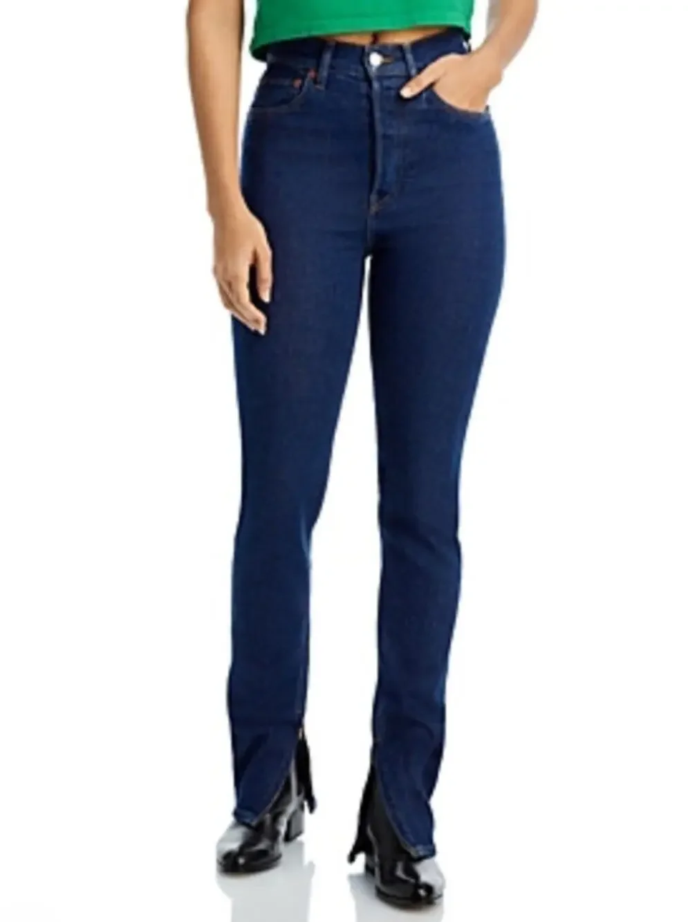 RE/DONE Super High Drainpipe Jeans Size 26
